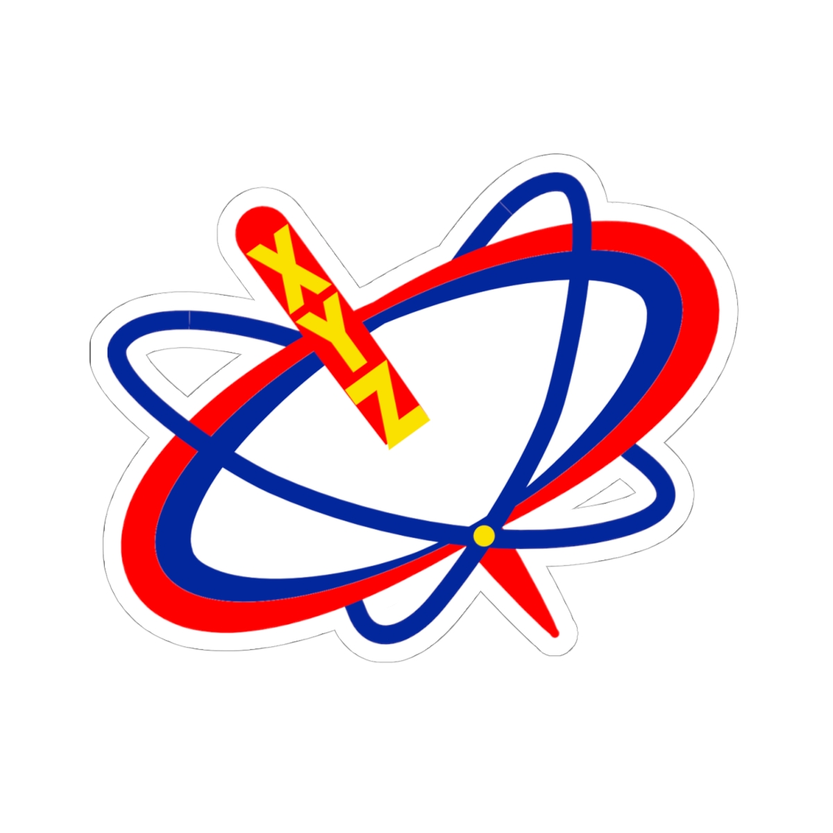Brand Mark Sticker — “The Axis Puzzle” Logo Kiss-Cut Sticker - Image 7