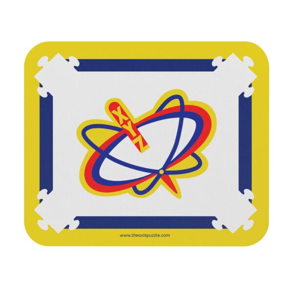 The Axis Mouse Pad — Colorful Yellow & Blue Desk Mat
