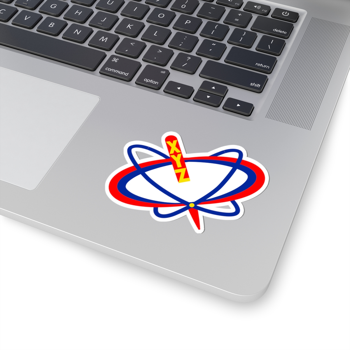 Brand Mark Sticker — “The Axis Puzzle” Logo Kiss-Cut Sticker - Image 5